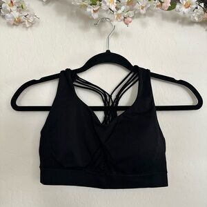 Black Strappy Women's Bralette